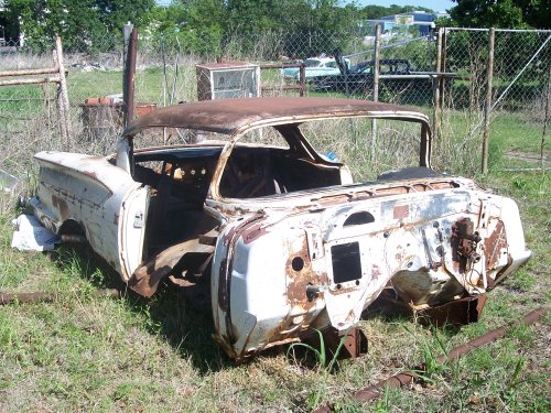 1958 White Chevy Impala